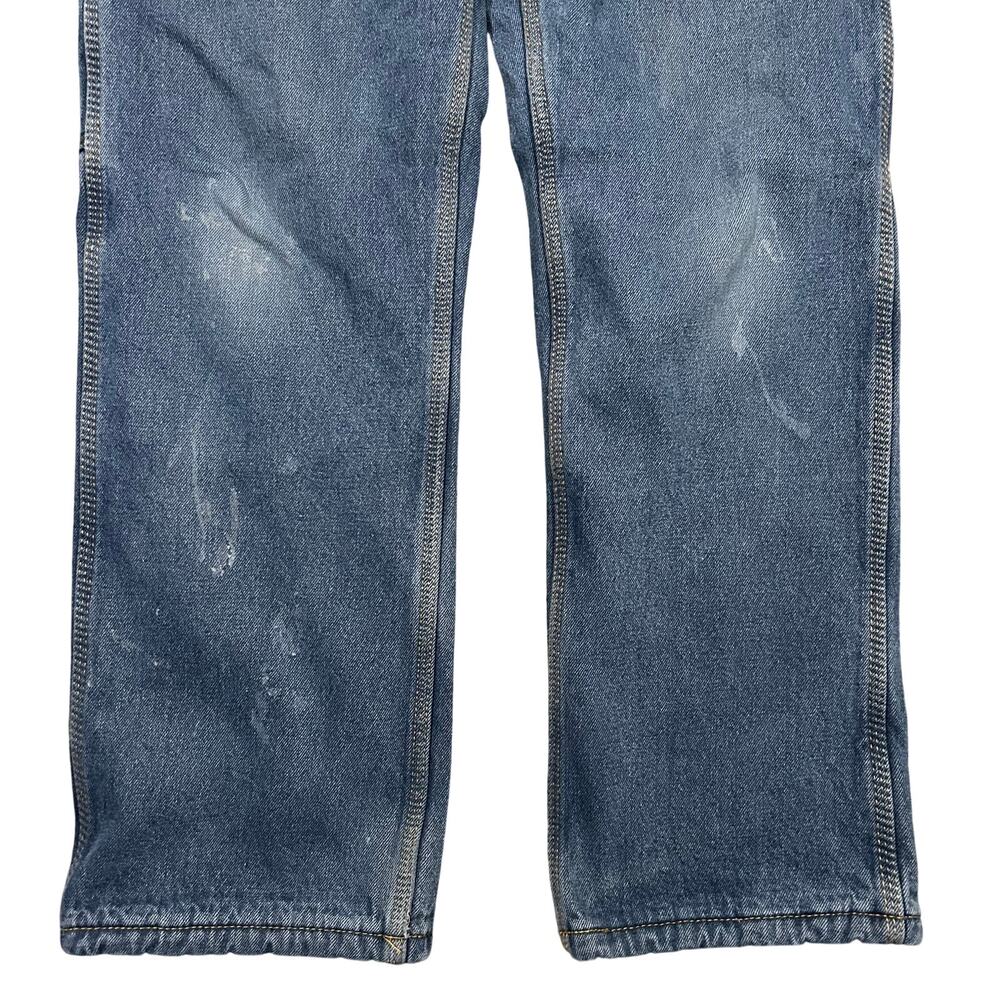 Key Jeans Fleece Lined Mens 32x30 Denim Blue Workwear Y2K Carpenter Utility - Picture 5 of 5